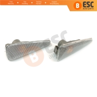 2 Pcs Side Indicator Lamp 8200602763 65 Left Right for Renault Sandero Symbol Thalia 2