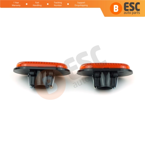 2 Pcs Side Indicator Lamp 7700822136 Left Right for Renault Opel Nissan