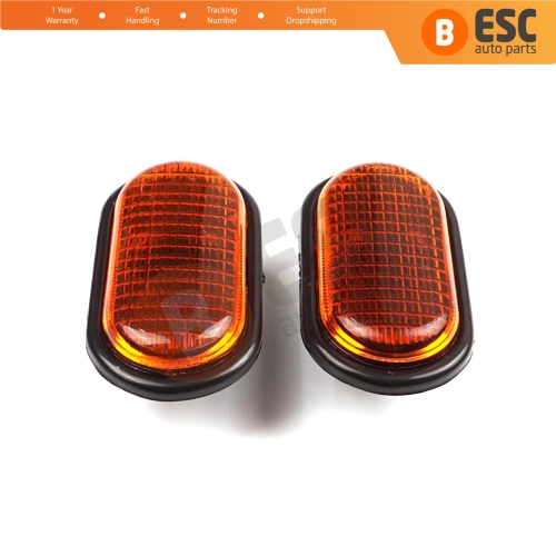 2 Pcs Side Indicator Lamp Amber 7700847333 for Renault Opel Nissan