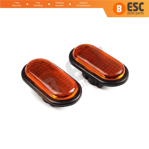 2 Pcs Side Indicator Lamp Amber 7700847333 for Renault Opel Nissan