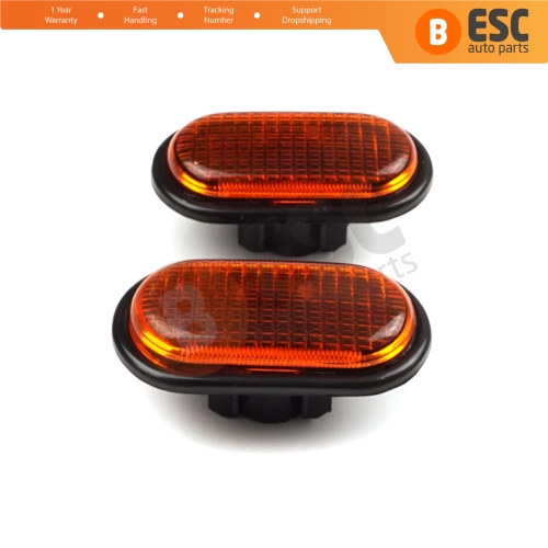 2 Pcs Side Indicator Lamp Amber 7700847333 for Renault Opel Nissan