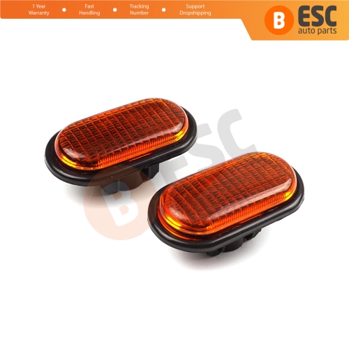 2 Pcs Side Indicator Lamp Amber 7700847333 for Renault Opel Nissan