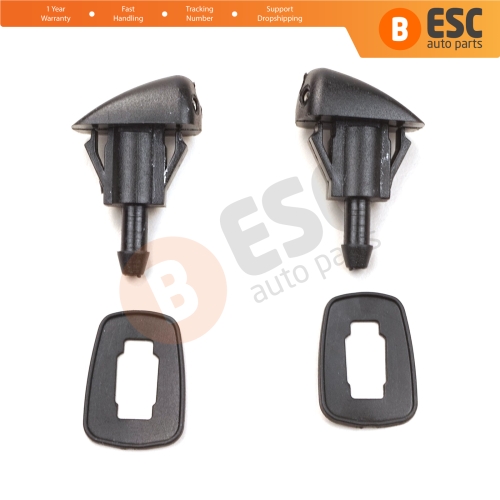 2 Pcs Windscreen Water Washer Nozzle Spray Jets 98630 YY000 for Hyundai Kia