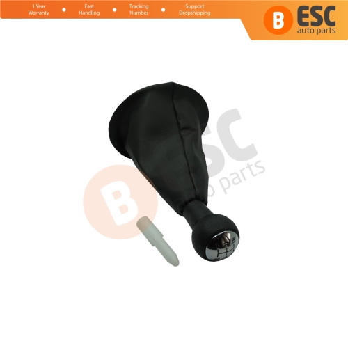 Gear Shift Knob Black Boot Gaiter Set 7591.T1 For Peugeot Partner Tepee Berlingo.