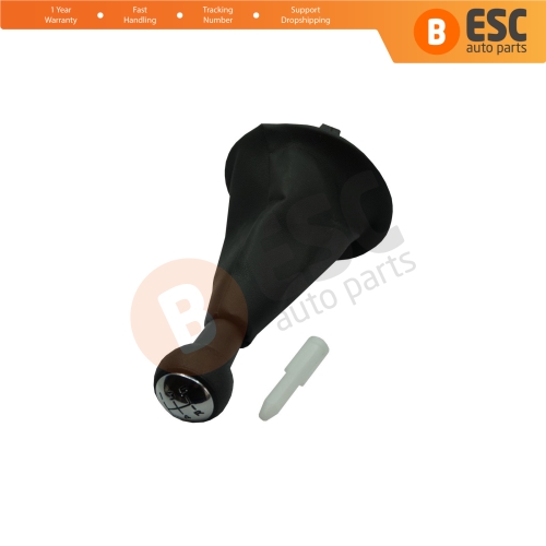 Gear Shift Knob Black Boot Gaiter Set 7591.T1 For Peugeot Partner Tepee Berlingo.