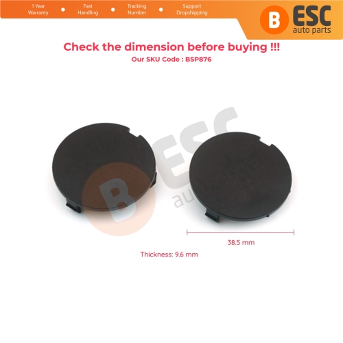 2X Engine Cover Cap Closure 038103937 for Audi VW Seat Skoda 1.9 TDI 38.5 mm