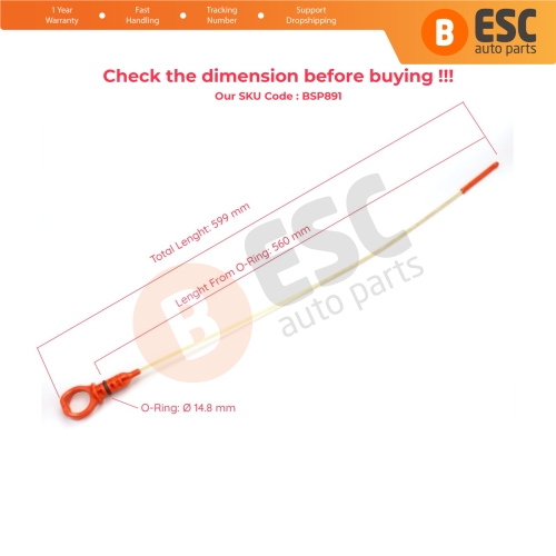 Engine Oil Dipstick Measurer 1174.G2 1174.E6 for Citroen Peugeot 1.6 HDi