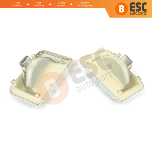 2 Pcs Side Door Wing Mirror Indicator Lamp White Lens R+L 71748253 71748252 for Fiat Peugeot Citroen MK3