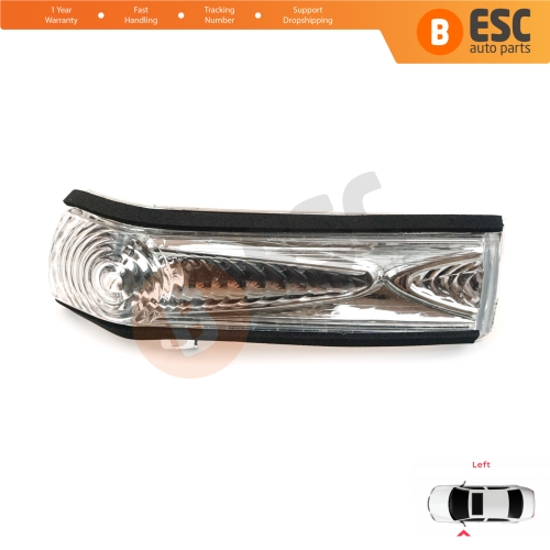 Side Door Wing Mirror Indicator Lamp White Lens Left 71765449 95511536 1428578 for Fiat Doblo 2 Opel Combo D