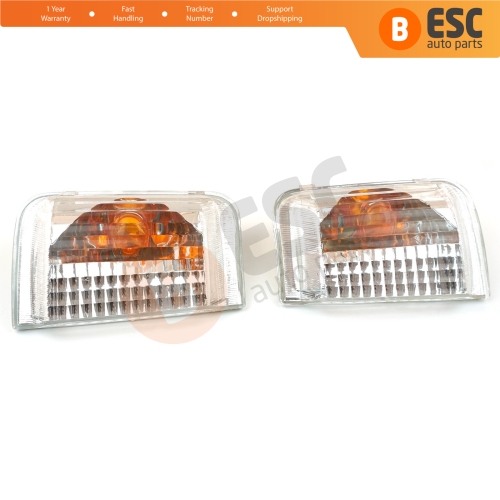 2 Pcs Side Door Wing Mirror Indicator Lamp ORANGE Lens R+L 71748253 71748252 for Fiat Peugeot Citroen MK3