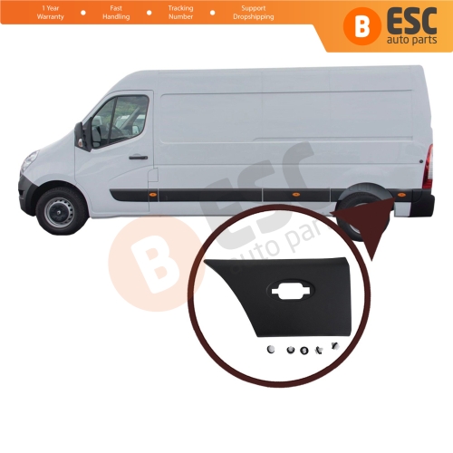 Rear Left Side Panel Moulding Rub Strip 768F20007R for Renault Master MK3 Movano B NV400