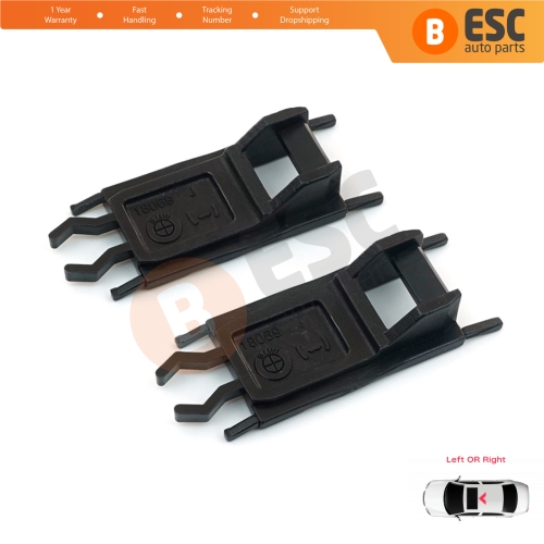 2 Pieces Sunroof Slider Rail Clips 54137134516 for BMW 3 5 X5 E36 E39 E53 E46