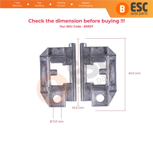 Sunroof Slider Left and Right Brackets for Peugeot 206