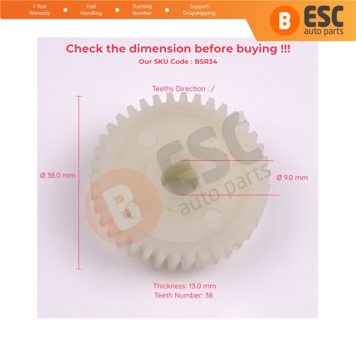 Sunroof Drive Motor Gear Cog for Citroen C3 MK1 Toyota Avensis MK1