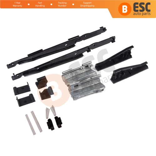 Panoramic Roof Sunroof Runner Slider Repair 16 Pcs Set 54138408062 for BMW 5 E39 X3 E83 X5 E53 E70