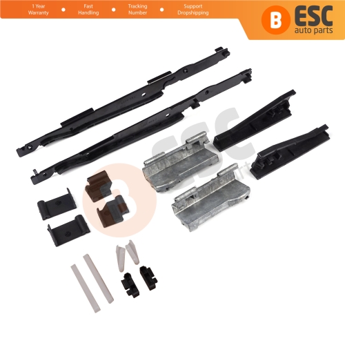 Panoramic Roof Sunroof Runner Slider Repair 16 Pcs Set 54138408062 for BMW 5 E39 X3 E83 X5 E53 E70