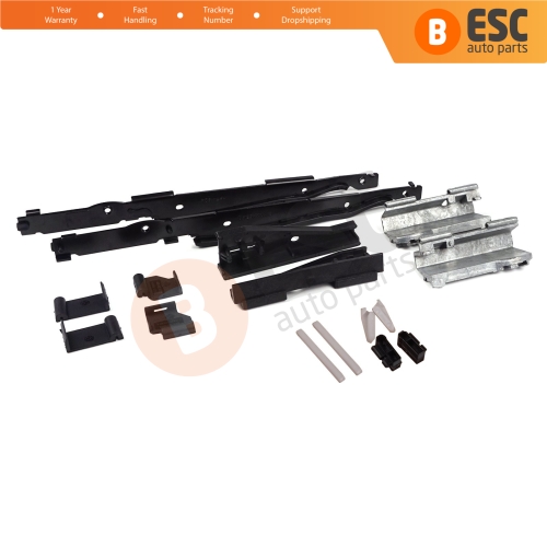 Panoramic Roof Sunroof Runner Slider Repair 16 Pcs Set 54138408062 for BMW 5 E39 X3 E83 X5 E53 E70