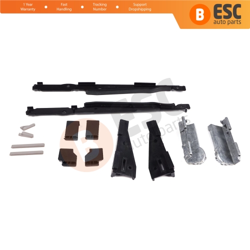 Panoramic Roof Sunroof Runner Slider Repair 14 Pcs Set 54138408062 for BMW 5 E39 X3 E83 X5 E53 E70