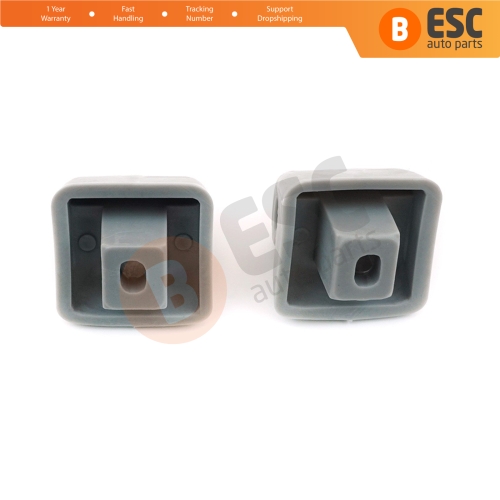 2 Pieces Sunvisor Sunshade Retainer for Mercedes E Class W123 W124 W126 W140 W201 Gray Color