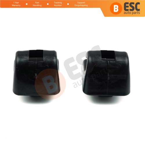 2 Pieces Sunvisor Sunshade Retainer for Mercedes E Class W123 W124 W126 W140 W201 Black Color