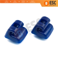 2 Pieces Sunvisor Sunshade Retainer for Mercedes E Class W123 W124 W126 W140 W201 Blue Color