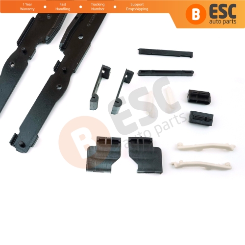 Panoramic Roof Sunroof Runner Slider Repair 12 Pcs Set 54138408062 for BMW 5 E39 X3 E83 X5 E53 E70