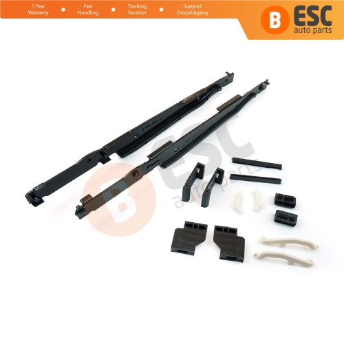 Panoramic Roof Sunroof Runner Slider Repair 12 Pcs Set 54138408062 for BMW 5 E39 X3 E83 X5 E53 E70