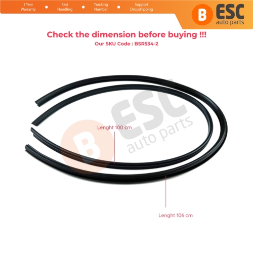 Sunroof Rubber Seal Gasket Set 1087820098 1157820198 for Mercedes W123 S123 C123 W126 W108 W109 W110 W112 W114 W115