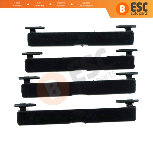 4 Pieces Roof Flap Rack Port Cover Trim A2057504100 for Mercedes C W205 95*12 mm