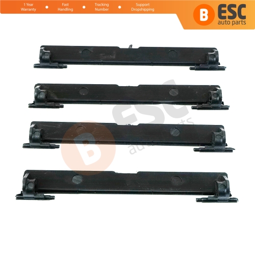 4 Pieces Roof Flap Rack Port Cover Trim A2057504100 for Mercedes C W205 95*12 mm