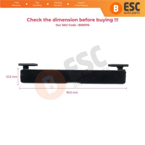 Roof Flap Rack Port Cover Trim A2057504100 for Mercedes C W205 95*12 mm