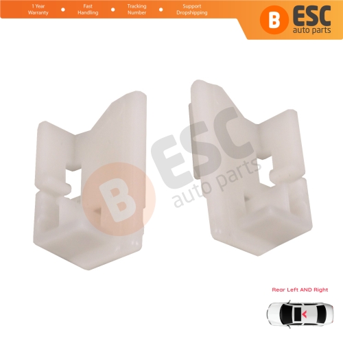 Sunroof Panoramic Roof Rear Curtain Stopper Repair Clips Bracket Left and Right Set 50006-393 for Hyundai I30