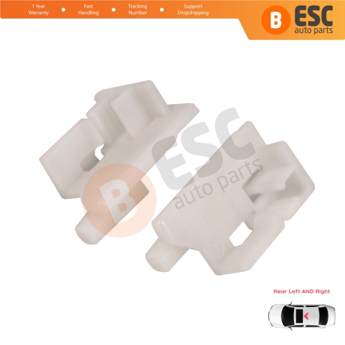 Sunroof Panoramic Roof Rear Curtain Stopper Repair Clips Bracket Left and Right Set 50006-393 for Hyundai I30