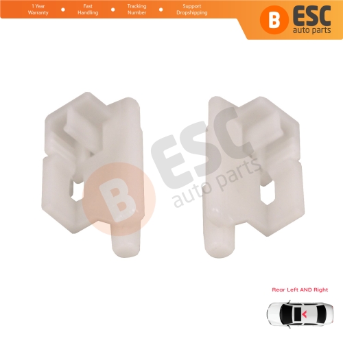 Sunroof Panoramic Roof Rear Curtain Stopper Repair Clips Bracket Left and Right Set 50006-393 for Hyundai I30