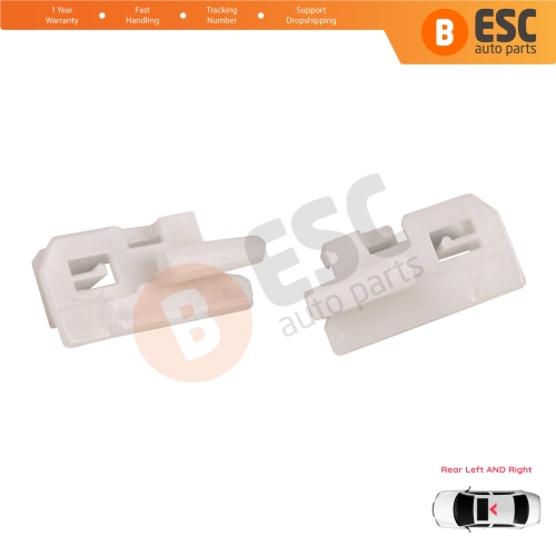 Sunroof Panoramic Roof Rear Curtain Stopper Repair Clips Bracket Left and Right Set 50006-393 for Hyundai I30