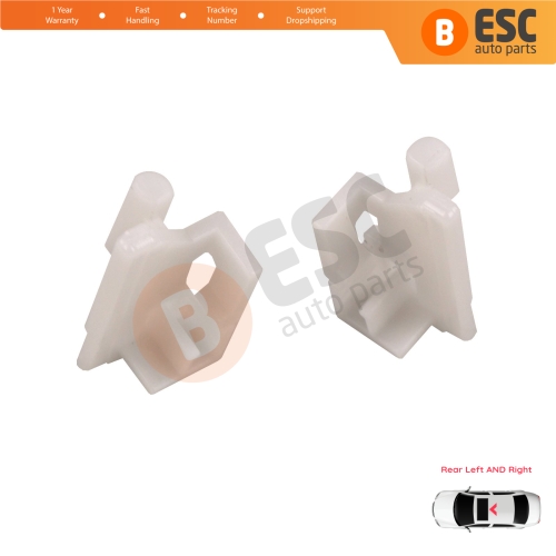 Sunroof Panoramic Roof Rear Curtain Stopper Repair Clips Bracket Left and Right Set 50006-393 for Hyundai I30