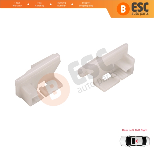 Sunroof Panoramic Roof Rear Curtain Stopper Repair Clips Bracket Left and Right Set 50006-393 for Hyundai I30