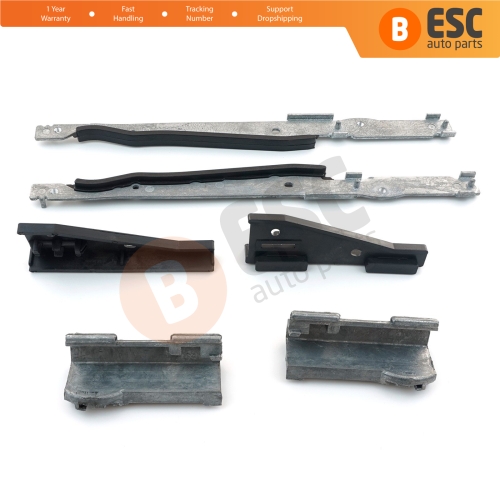 Panoramic Roof Sunroof Runner Slider Repair 6 Pieces Set 54138408062 for BMW 5 E39 X3 E83 X5 E53 E70