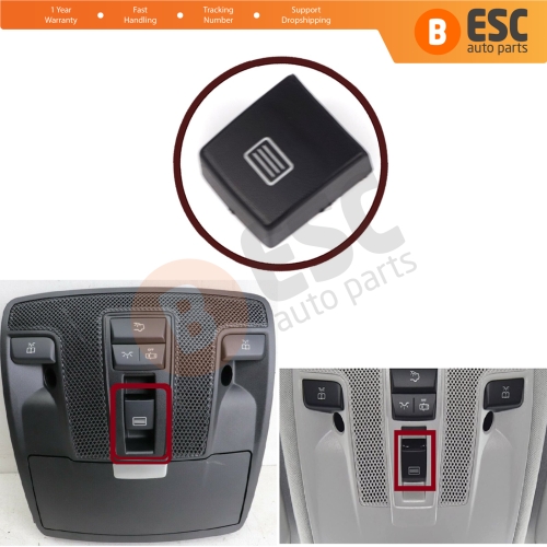 Sunroof Roof Control Unit Switch Button Cover Black A0009008003 for Mercedes A W176 B W246 W156 GLA W117 CLA