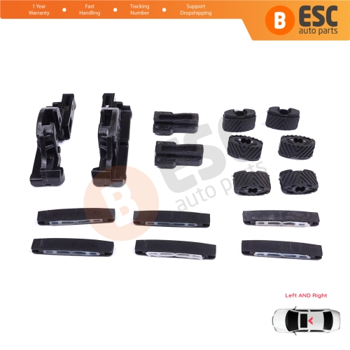 MySky Panoramic Roof Sunroof Slideway Ceiling Bracket 16 Pieces Set for Jeep Renegade BU B1 BV 2014-On SUV Van 77368445 46 