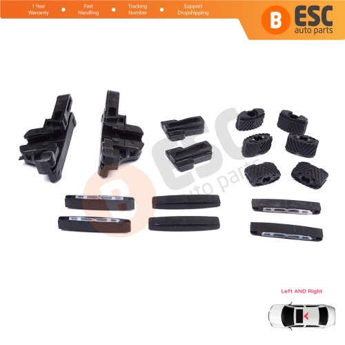 MySky Panoramic Roof Sunroof Slideway Ceiling Bracket 16 Pieces Set for Jeep Renegade BU B1 BV 2014-On SUV Van 77368445 46 