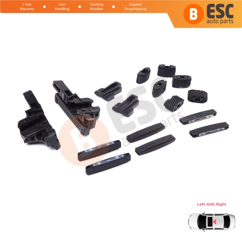 MySky Panoramic Roof Sunroof Slideway Ceiling Bracket 16 Pieces Set for Jeep Renegade BU B1 BV 2014-On SUV Van 77368445 46 