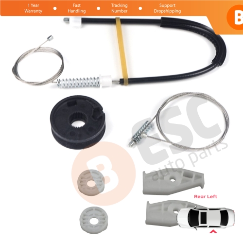 Window Regulator Repair Kit Rear Left for Renault Megane MK1 EA0/1 1996-2003 Cabriolet Convertible 7700848450