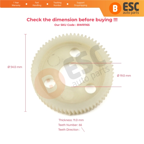 Window Regulator Gear For Honda