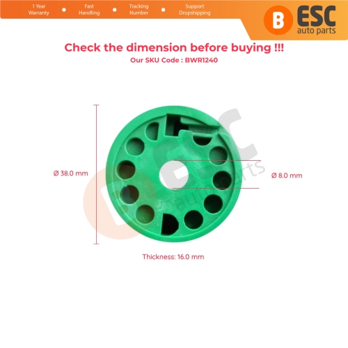 Window Regulator Wheel Right Doors for Isuzu D Max