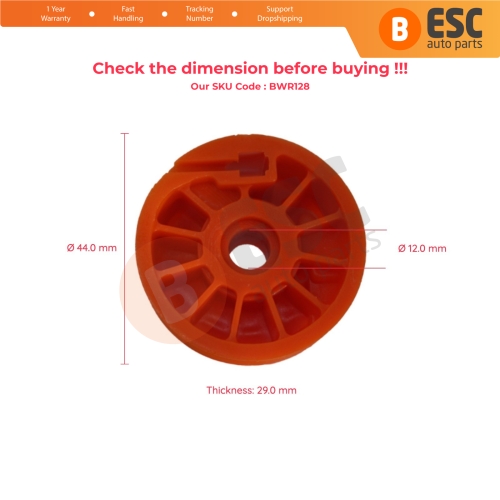 Window Regulator Wheel for Citroen Renault ROVER 75 Peugeot 307