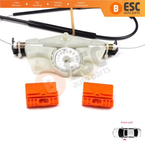 Window Regulator Repair Kit Front Left Door for Audi A4 B6 8E2 8E5 B7 8EC 8ED Seat Exeo 3R2 3R5 4/5 Door 8E0837461