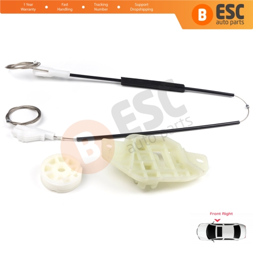 Window Regulator Repair Kit Front Right Door for Hyundai Accent MK2 LC TaGaz 4/5-Door 8240425010