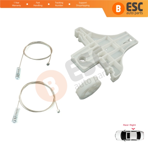 Window Regulator Repair Kit Rear Right Door for VW Passat B5 B5.5 3B 3BG Skoda Superb MK1 B5 3U 3B5839462