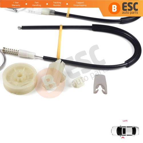 Window Regulator Repair Kit Left Door for Renault Megane MK1 X64 DA0/1 Coupe 1996-2003 2/3 Door 7700834394